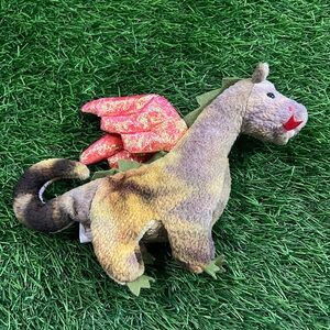 Ty Beanie Babies Scorch The Dragon Plush 1998